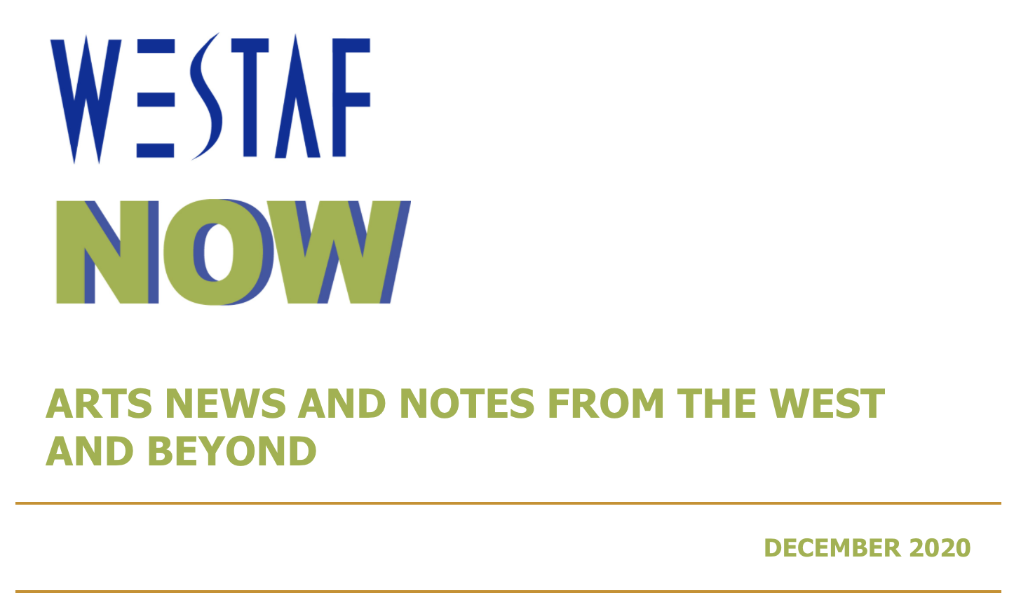 WESTAF Now Newsletter Dec. 2020
