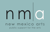 Light green, black, and white New Mexico Arts logo.