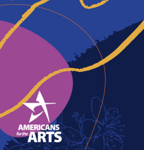 Americans for the Arts logo against a blue background