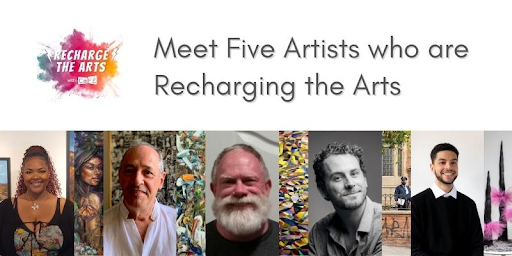 Pictured are five artists featured on the CaFE blog