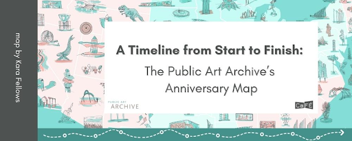 A blog post on CaFE's Timeline on the Public Art Archive's Anniversary Map
