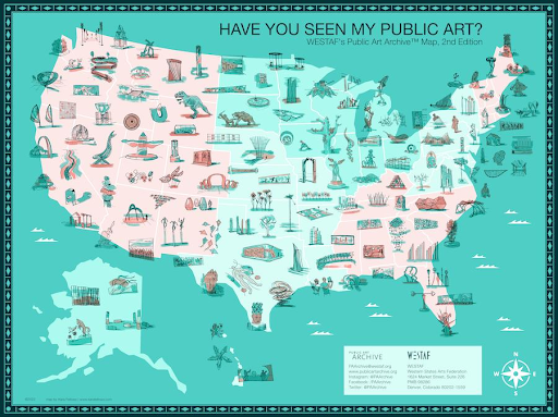 Public Art Archive Anniversary Map